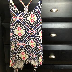 Aztec pattern halter top